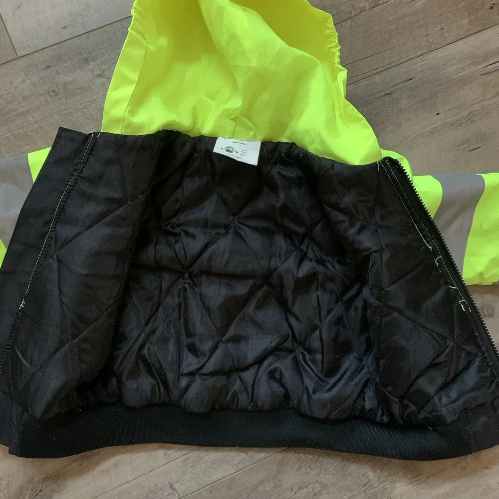 Kids  Hoodie Hi-Visibility Zip-Up Safety Jacket Size 2Y-3Y Boys Or Girls